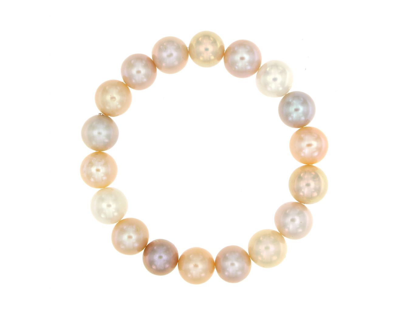 Bracciale in perle coltivate in acqua dolce 10/11 mm su elastico