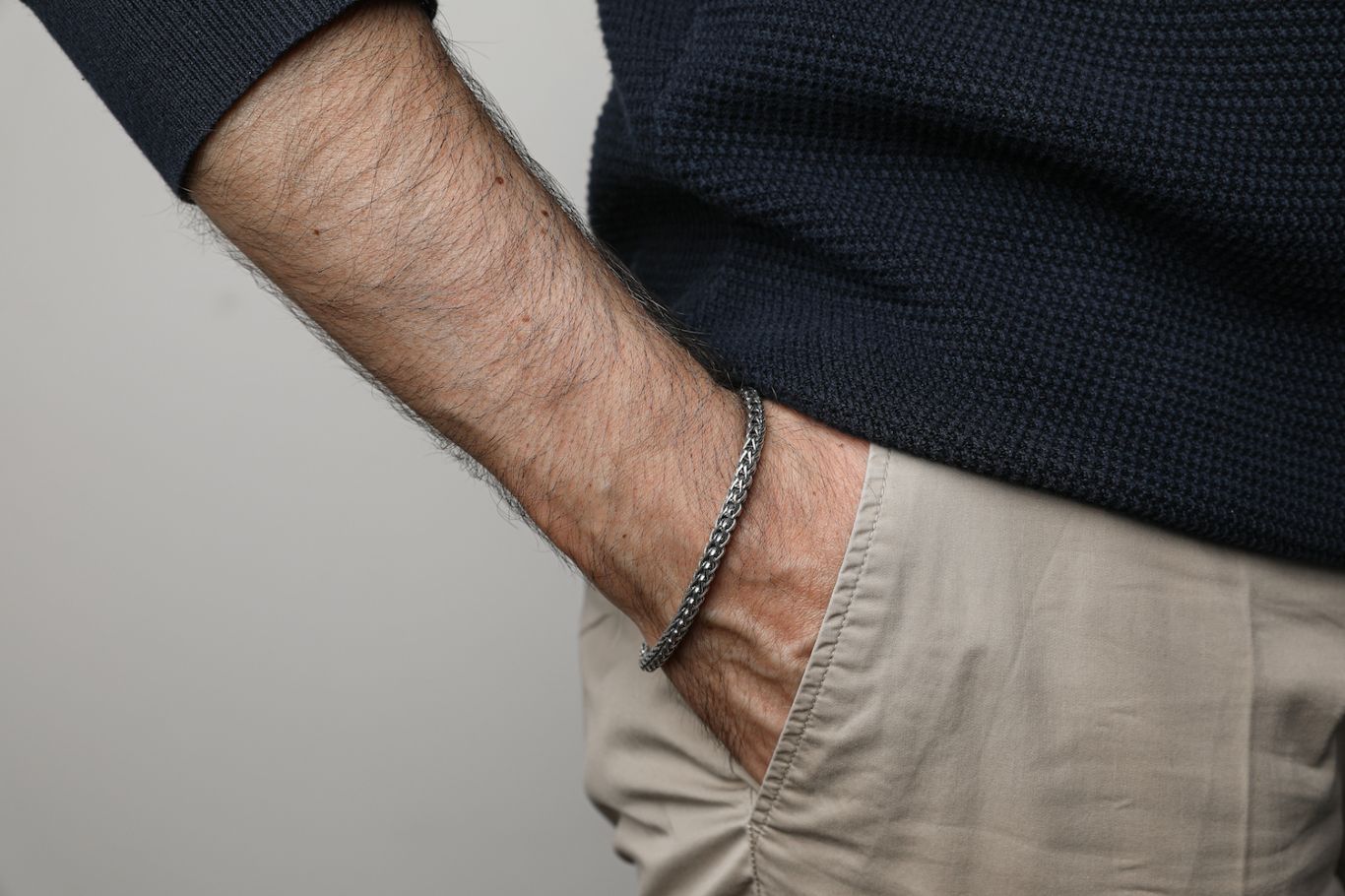 Armband mit Fuchsschwanzkette Silber 925 - 2