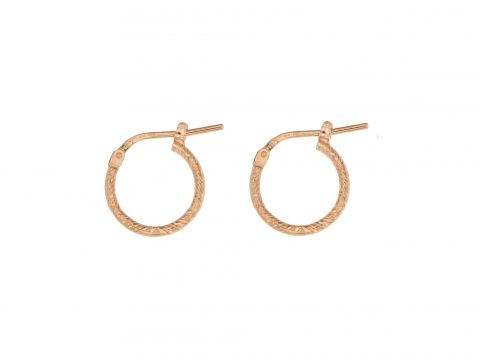Creole argento 925 placcato oro rosa